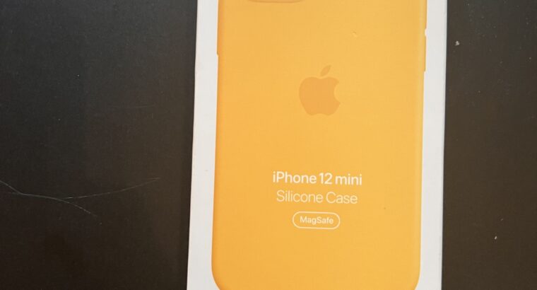 Coque silicone jaune neuve iPhone 12 mini
