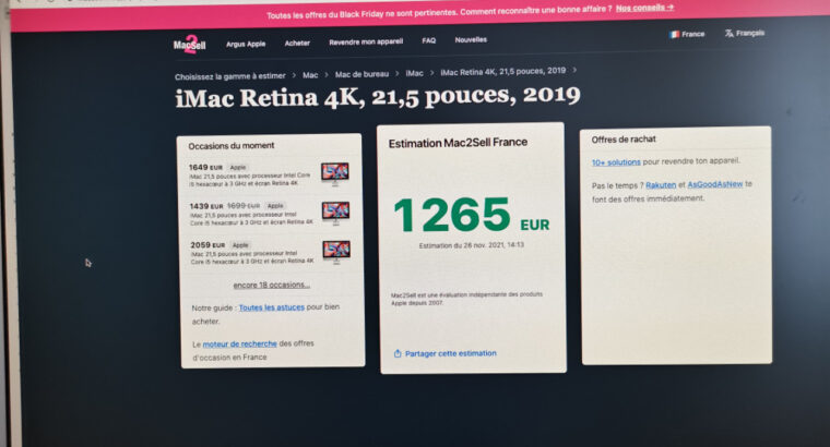 iMac Retina 4K 21,5 2019