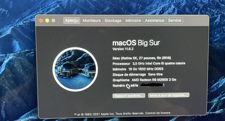 iMac 27 Retina 5k 2014