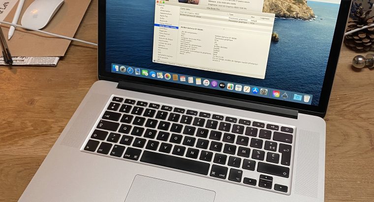 MacBook Pro 15″ mi 2012 i7 8 Go RAM – 512 Go SSD