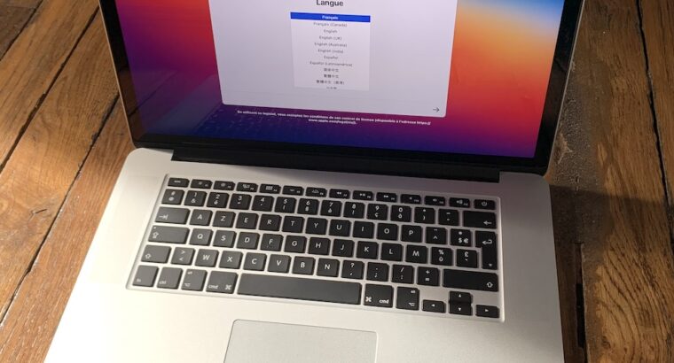 MacBook Pro 15″ Retina fin 2013 – base alu neuve