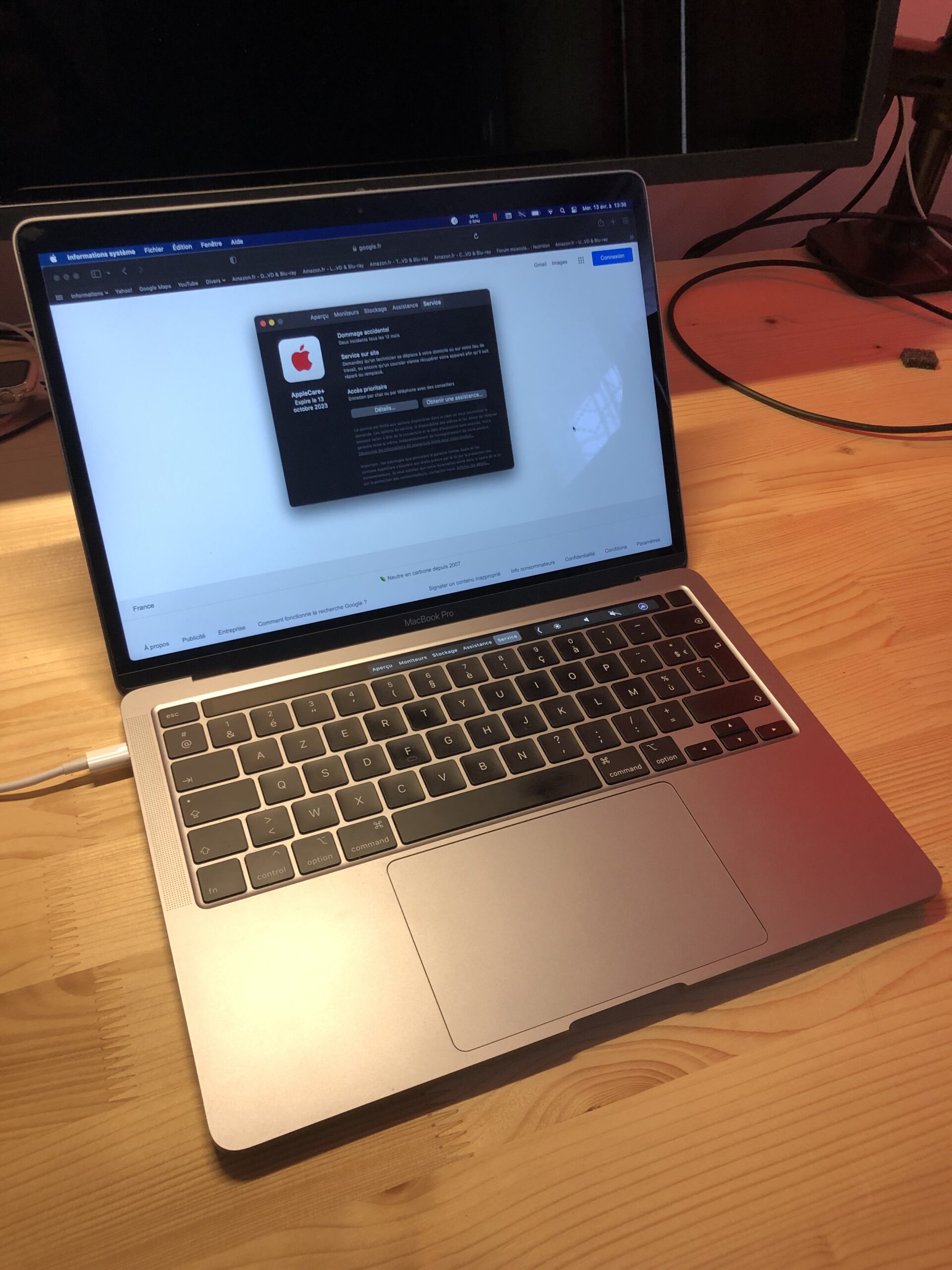 MacBook Pro 2020 – 13″Core i5 – 32Go Ram – 1To SSD