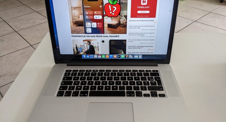 MacBook Pro (Retina, 15 pouces, mi-2015)