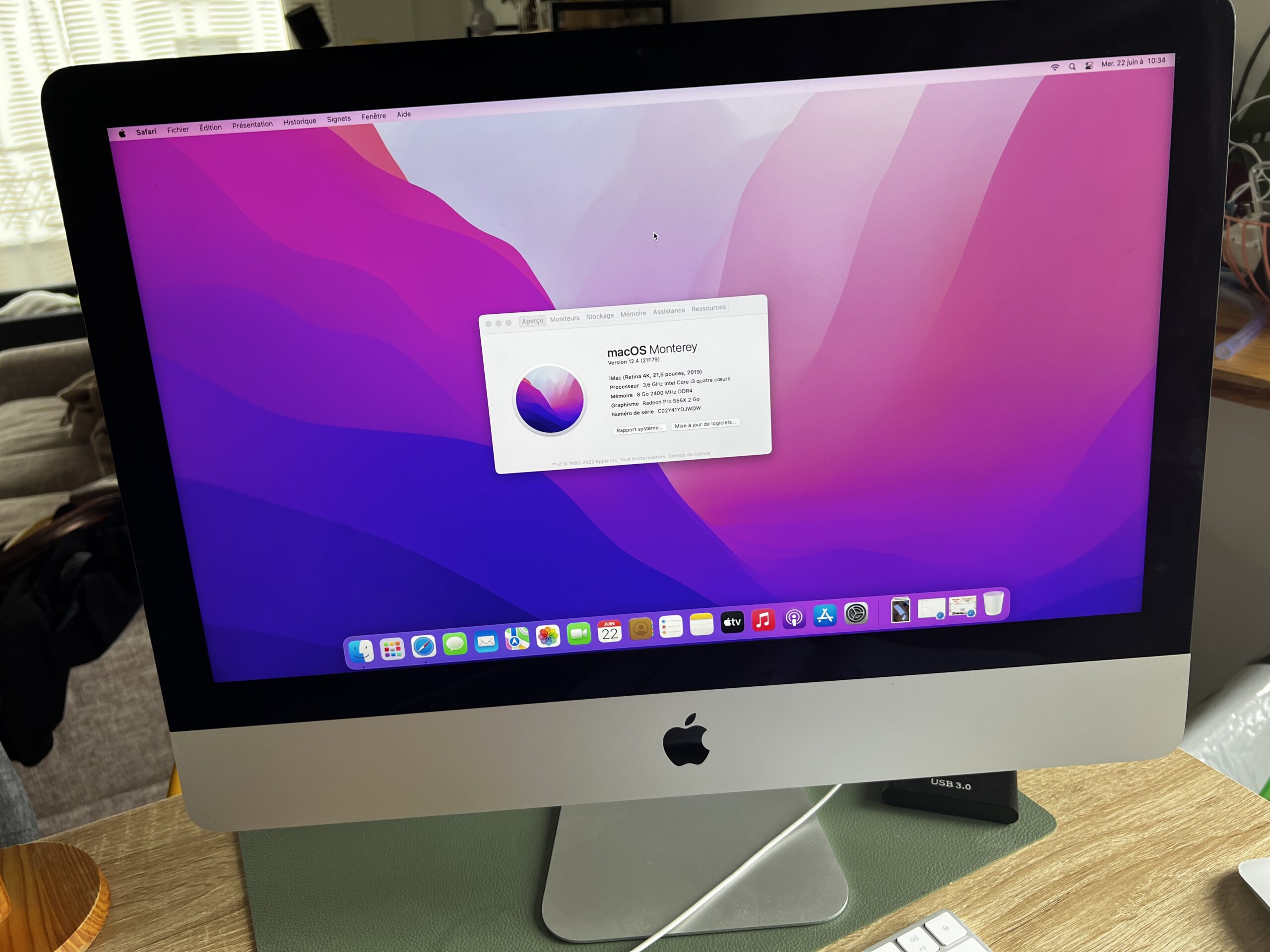 iMac (Retina 4K, 21,5 pouces, 2019)