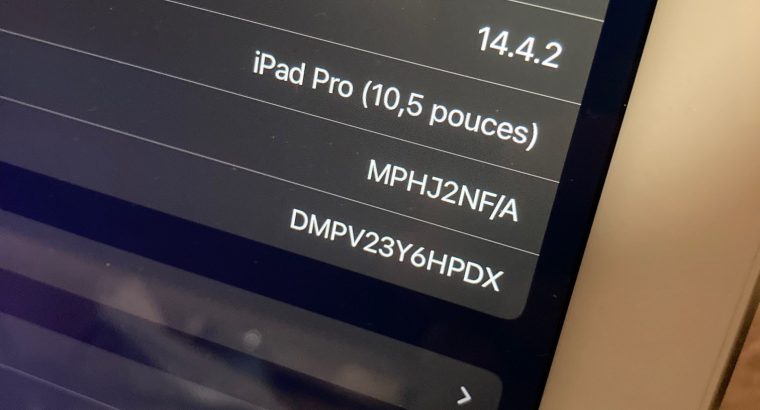 iPad Pro 10,5″ – 256 Go WiFi Cellular