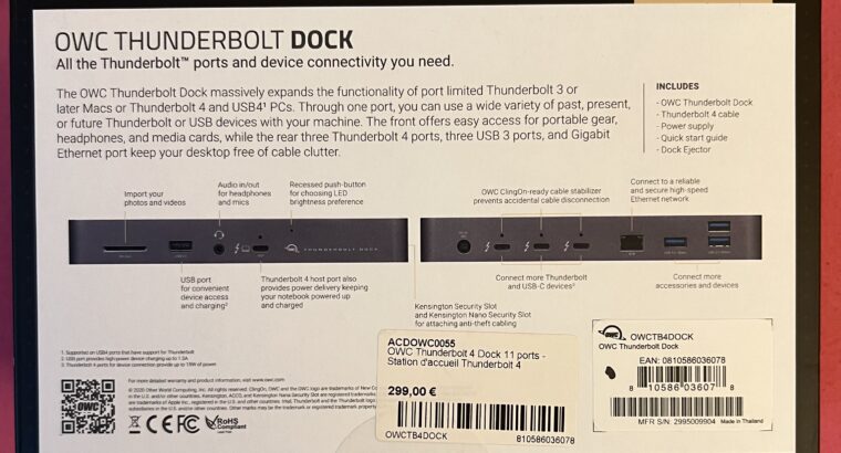 OWC Thunderbolt 4 Dock 11Ports