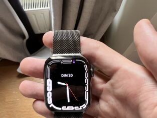 Apple Watch Serie 7 acier inoxydable graphite