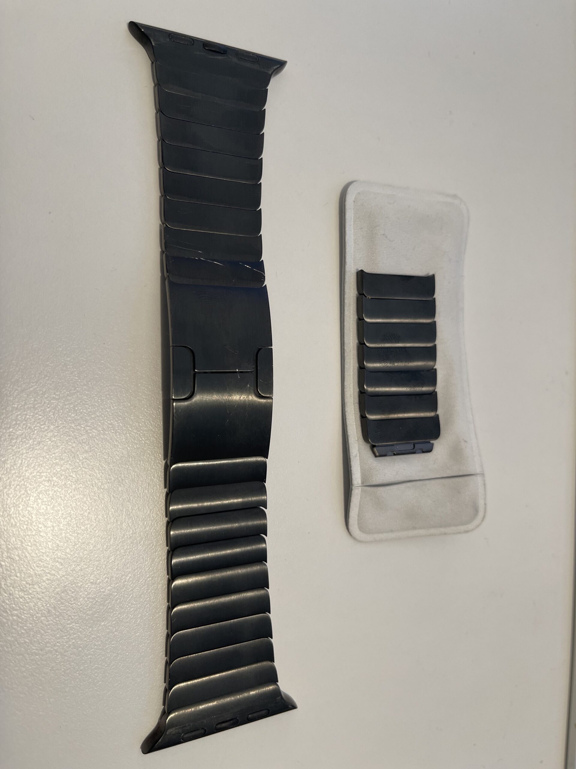 Bracelet à maillons noir sidéral 42 mm