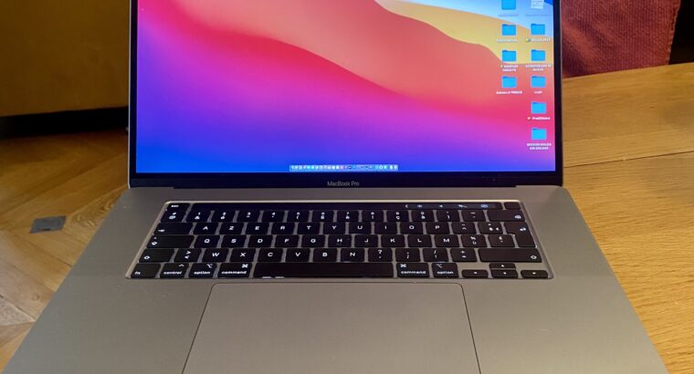MacBook Pro 16″ 2020- 2,6GHz – i7 – 32Go -1TSSD