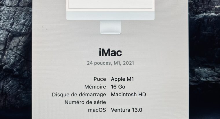 iMac 24 M1 256 GO 16 GO Bleu