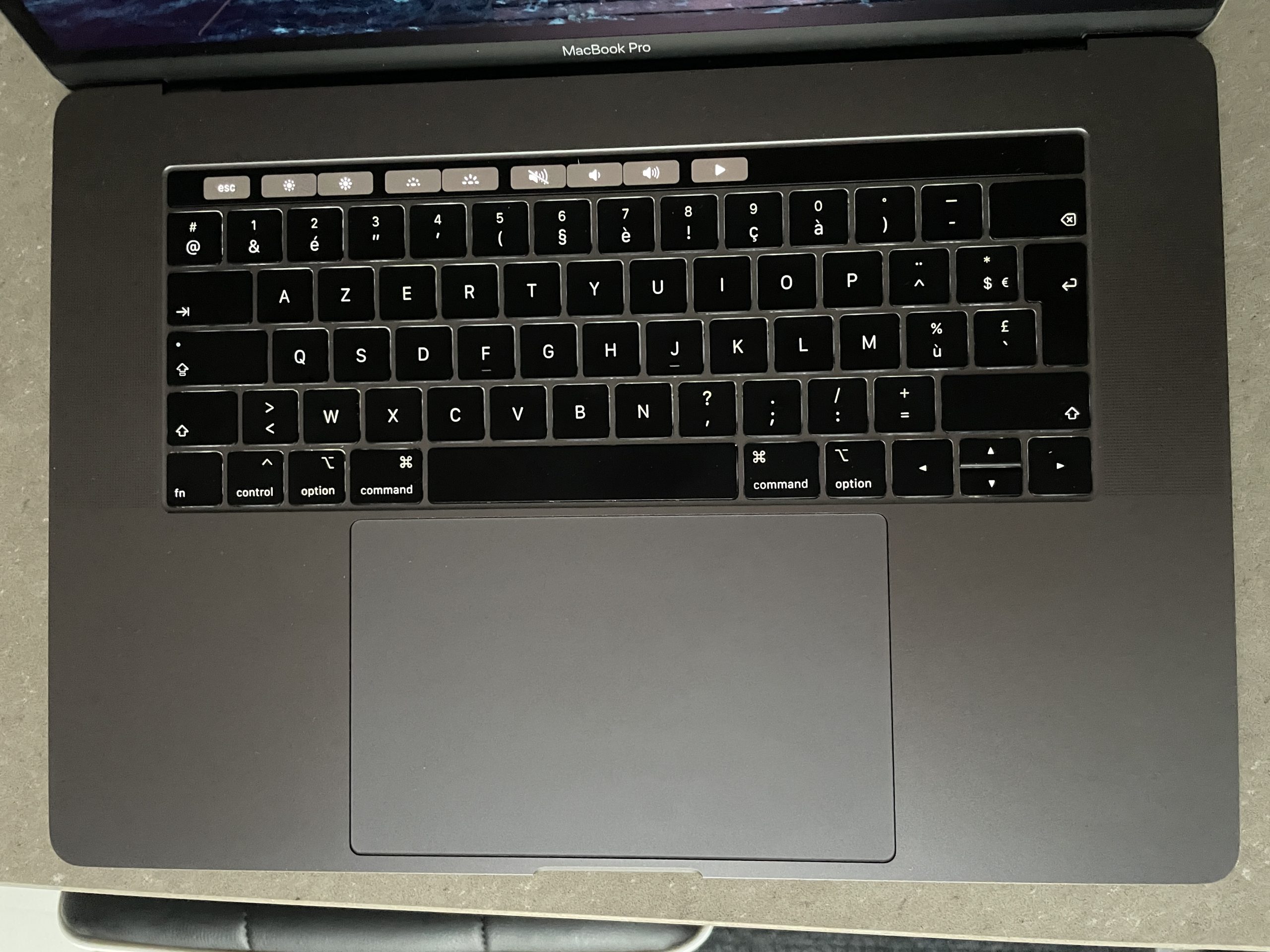 MacBook Pro core i9 15 pouces – 2019