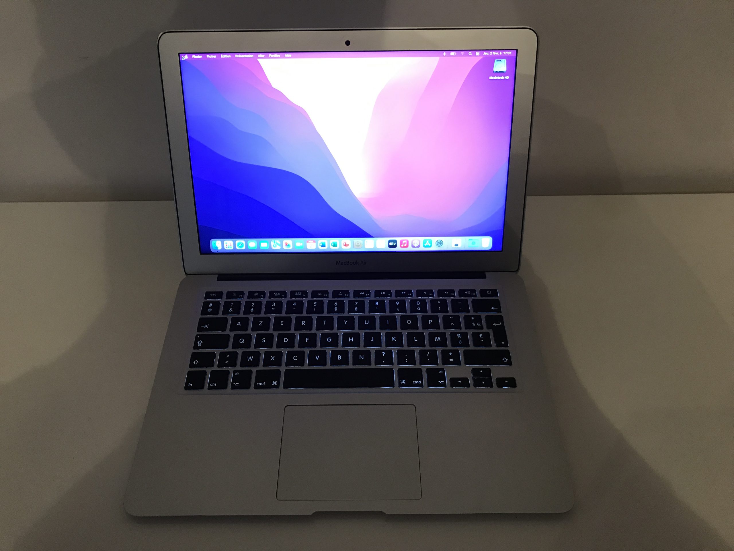 MacBook Air 13″ – Core i7 – SSD 512Go – RAM 8Go
