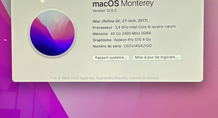 iMac 27 Retina 2017