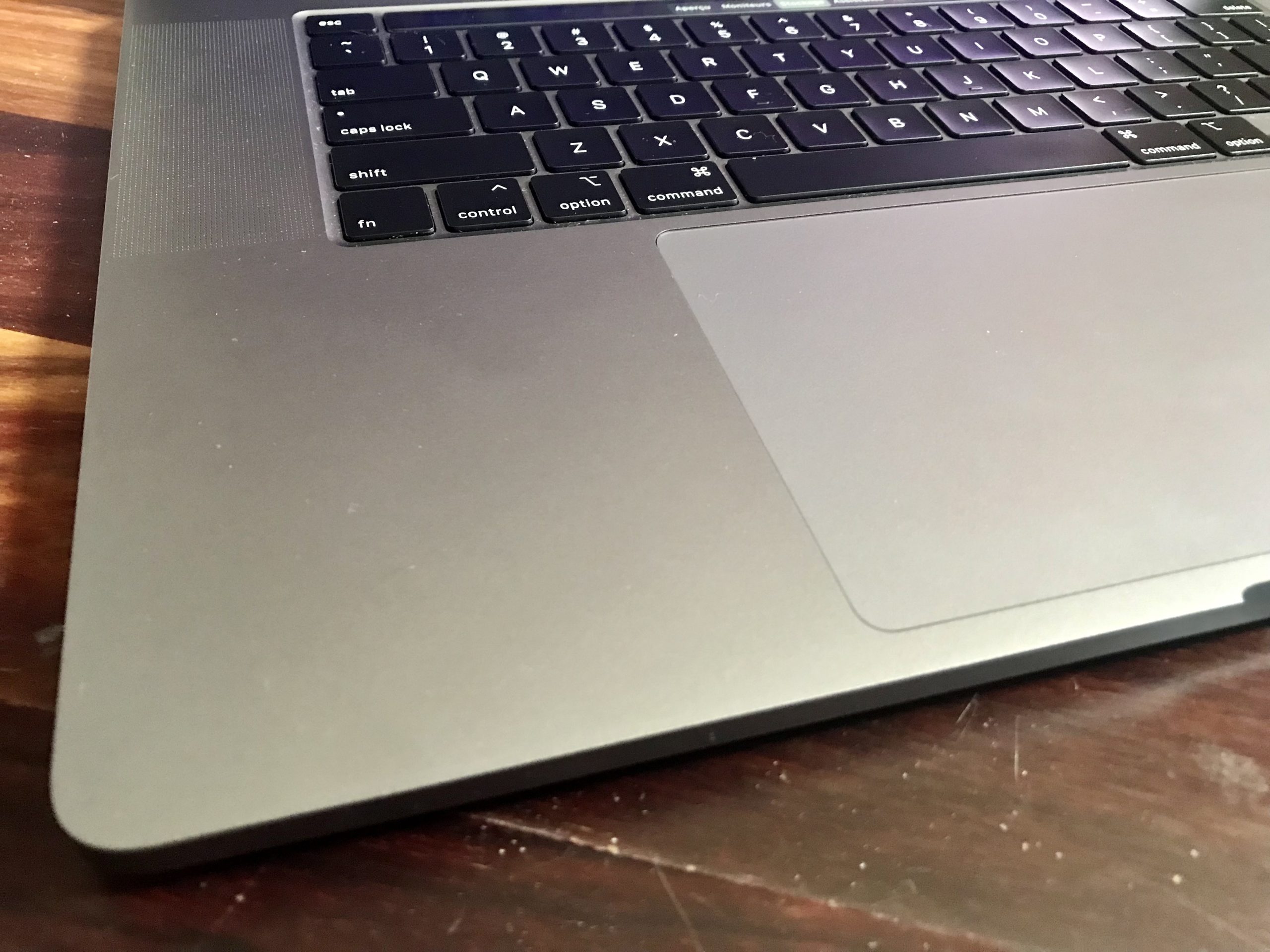 MacBook Pro 16 pouces 2019 touchbar