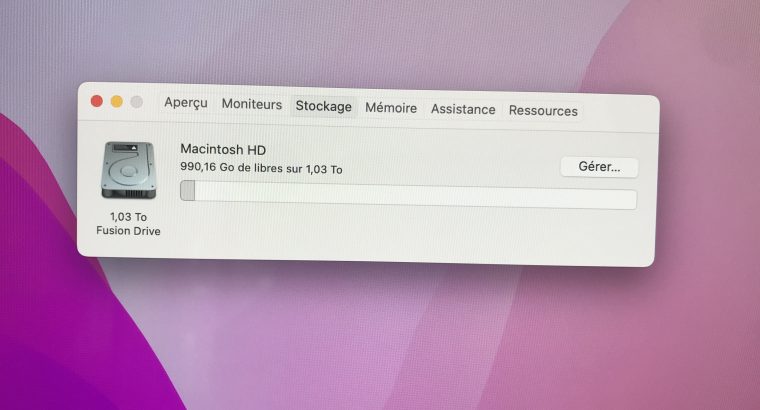 iMac 27″ Retina 5K 2017 – Core i5 – FD 1To – 16Go