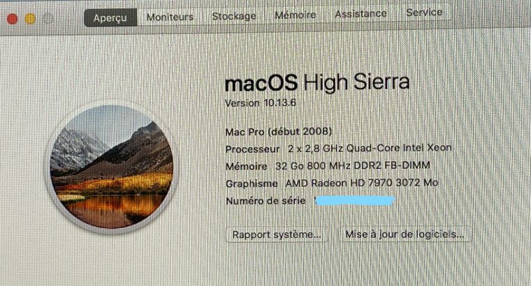 Apple Mac Pro early 2008, 3.1
