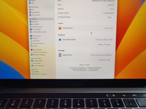 MacBook Pro M1 Touch Bar 13 Gris S. 16 Go SSD 1 TO