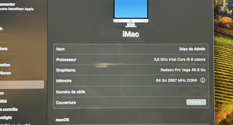 iMac 2019 configuration musclée