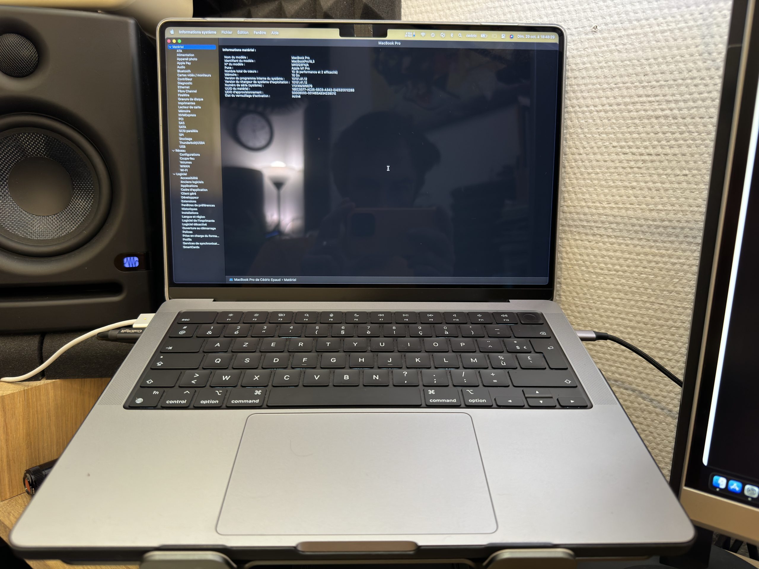 Macbook Pro 14′ M1 pro 16go ram & 1To ssd