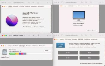 iMac 27″ fin 2015 i5 3,2 GHz RAM 32 Go SSD 2 To