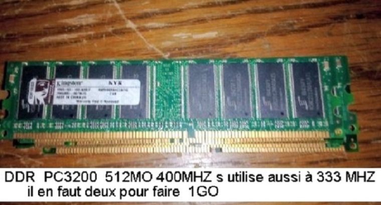 Paire de memoire ddr512MO IMAC G5 2GHZ