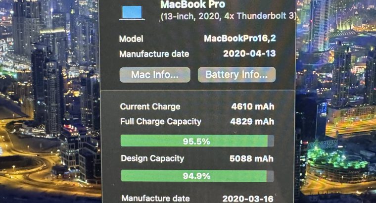 Vends MacBook Pro 13″ 2020 (très bon état)