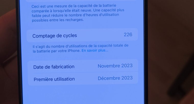 iPhone 15 Pro Max 1To Titane Bleu Sous Garantie