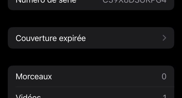 iPhone XS noir 256Go – comme neuf