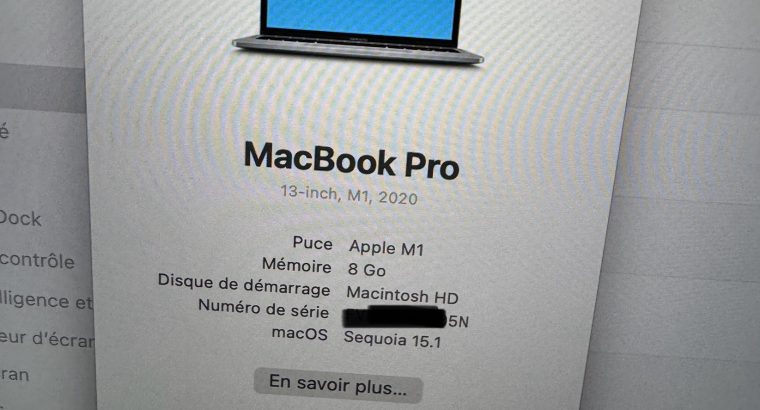 MacBook Pro 13″ 2020 M1 8/2 To